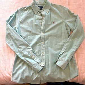 NWT Blue/Green Ralph Lauren Button Down